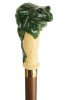 Green Frog headed Collectors Cane