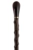 Sandalwood Pistol Grip Cane on Natural Blackthorn