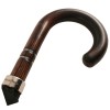 Smoked Acacia Crook Handled Umbrella