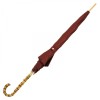 Ladies Classic Burgundy Umbrella with Bamboo Handle