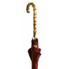 Ladies Classic Burgundy Umbrella with Bamboo Handle