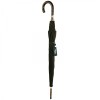 Luxury Gents Expresso Check Jacquard Umbrella with One-Piece Tiger Hickory Handle & Shaft by Pasotti