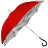 Fantasia Red Double Canopy Polka Dot Luxury Umbrella by Pasotti