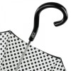 Fantasia Black & White Polka Dot Umbrella with Luxury Ball Handle by Pasotti