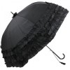 Boutique Triple Frill Umbrella by Soake - Black