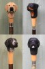 Custom Handmade Dog Headed Hiking Stick Service