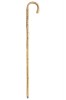 Natural Hazel Crook Walking Stick with Polished Handle