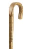 Natural Hazel Crook Walking Stick with Polished Handle