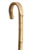 Natural Hazel Crook Walking Stick with Polished Handle