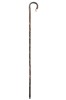 Chestnut Shepherd's Crook - Scorched with Carved Double Spiral