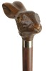 Hare's Brown Head Collectors Cane