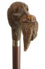 Brown Gundog with Game Bird Collectors Cane