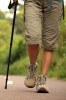 Black Adjustable Trekking Pole with Shock Absorber