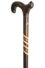 Spiral Beech Derby Walking Stick with Scorched Shadow