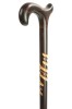 Spiral Beech Derby Walking Stick with Scorched Shadow