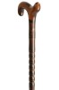 Exclusive Bamboo Carved Arts & Crafts Beech Derby Walking Stick