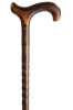 Exclusive Bamboo Carved Arts & Crafts Beech Derby Walking Stick