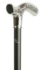 Decorated Chrome Crutch Handle Extending Cane