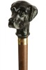 Black Labrador Retriever Collector Cane - Dog Head Walking Stick