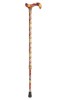 Tea Party Adjustable Walking Stick - Red Floral