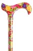 Tea Party Adjustable Walking Stick - Red Floral