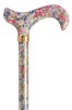 Tea Party Adjustable Walking Stick - Muted Floral