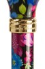 Tea Party Adjustable Walking Stick - Blue/Pink Floral