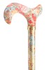 Tea Party Adjustable Walking Stick - Peach Floral