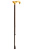 Height-adjustable Gents Derby Walking Stick - Matt Brown