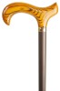 Height-adjustable Gents Derby Walking Stick - Matt Brown