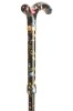 Petite Adjustable Folding Cane - Black Floral