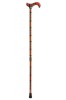 Fashion Derby Adjustable Walking Stick - Multi Tartan