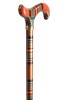 Fashion Derby Adjustable Walking Stick - Multi Tartan