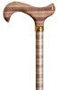 Fashion Derby Adjustable Walking Stick - British Plaid