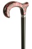 Acrylic Derby Moderne Walking Stick - Garnet Marbled