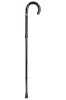 Black Crook Handle Folding Walking Stick