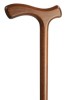 Brown Economy Crutch Handled Walking Stick