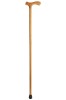 Beech Economy Crutch Handled Walking Stick