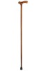 Ladies Flame Scorched Crutch Handled Walking Stick