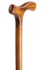 Ladies Flame Scorched Crutch Handled Walking Stick