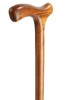 Ladies Flame Scorched Crutch Handled Walking Stick