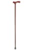 Mahogany Crutch Handled Walking Stick