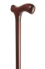 Mahogany Crutch Handled Walking Stick