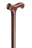 Mahogany Crutch Handled Walking Stick