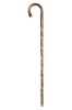 Chestnut Spiral Crook Handled Walking Stick