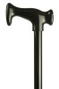 Extra Strong & Long Black Crutch Walking Stick