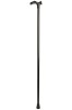 Extra Strong & Long Black Anatomical Walking Stick - Left Handed