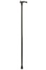 Extra Strong & Long Black Anatomical Walking Stick - Left Handed