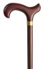 Mahogany Derby Cane with Collar