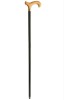 Black Derby Walking Cane with Natural Handle